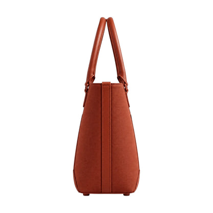 BagSway Ember Terracotta Faux Leather Tote Handbag