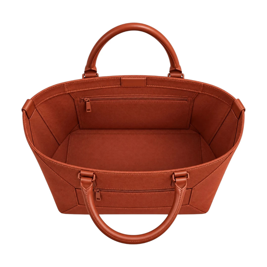BagSway Ember Terracotta Faux Leather Tote Handbag