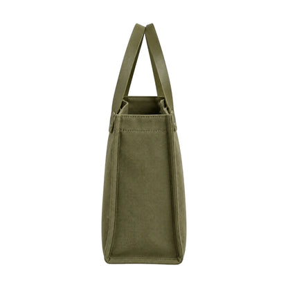 BagSway Olive Green Structured Tote Handbag