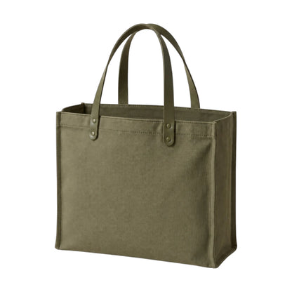 BagSway Olive Green Structured Tote Handbag