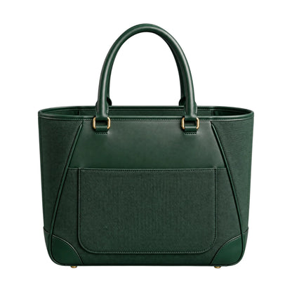 BagSway Verdant Green Faux Leather Tote Handbag